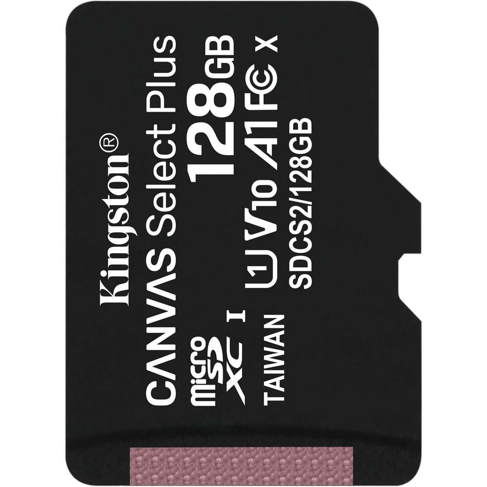 Карта памяти Micro SecureDigital 128Gb Kingston Canvas Select Plus SDXC class 10 UHS-I (SDCS2/128GBSP)