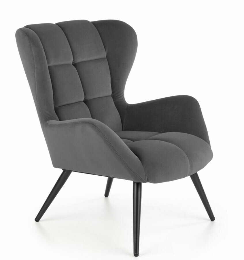 Кресло Halmar TYRION (серый/черный) - фотография № 1