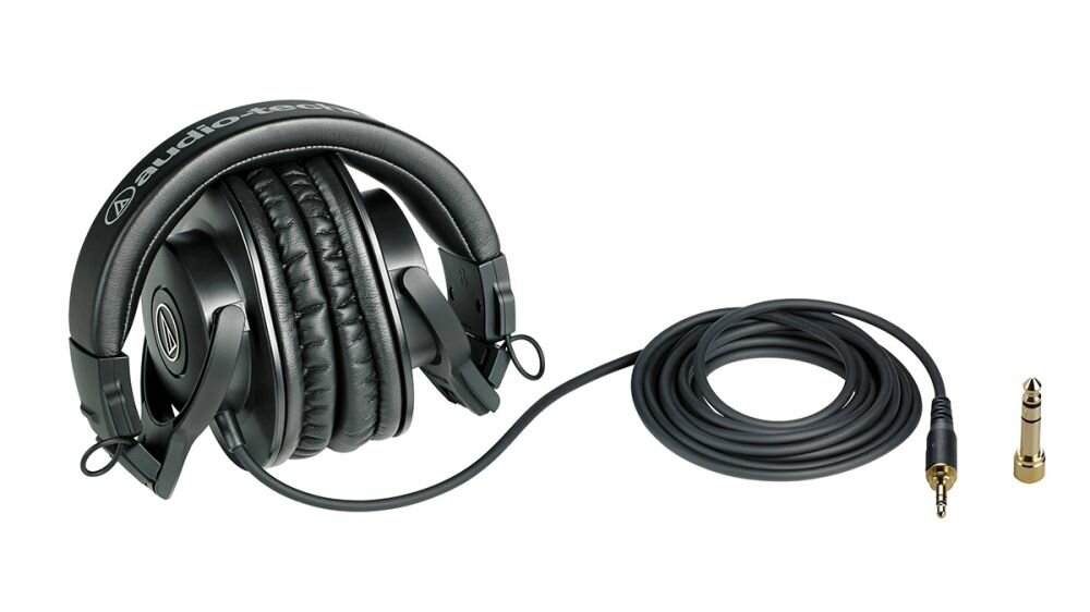 Наушники мониторы Audio-Tecnica ATH-M30X 3м черный проводные (оголовье)