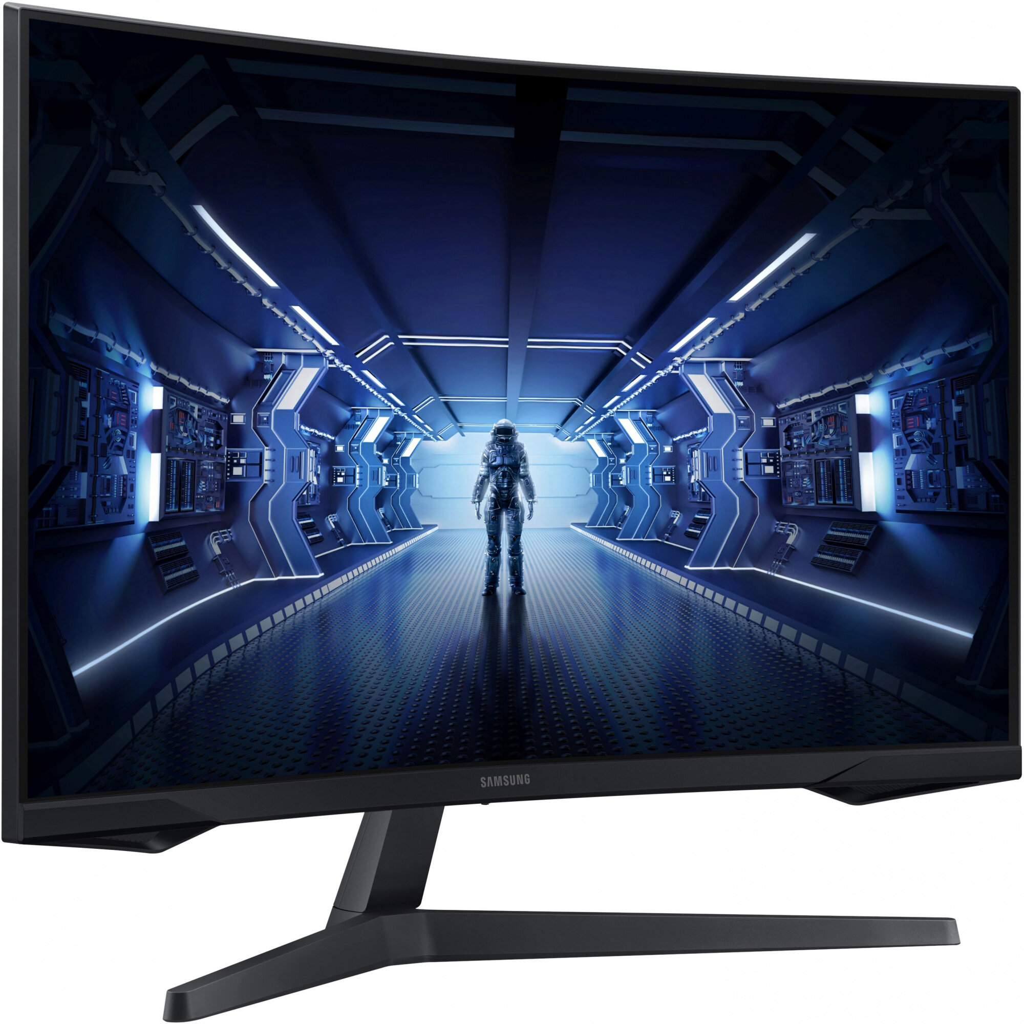 SAMSUNG Монитор Samsung 32" Odyssey G5 C32G55TQBI черный VA LED 1ms 16:9 HDMI матовая 300:1 178гр/178гр 2560x1440 DP WQ 5.2кг LC32G55TQBIXCI