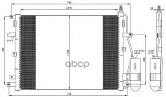 Конденсер Vo Xc90 02-10 NRF арт. 35876