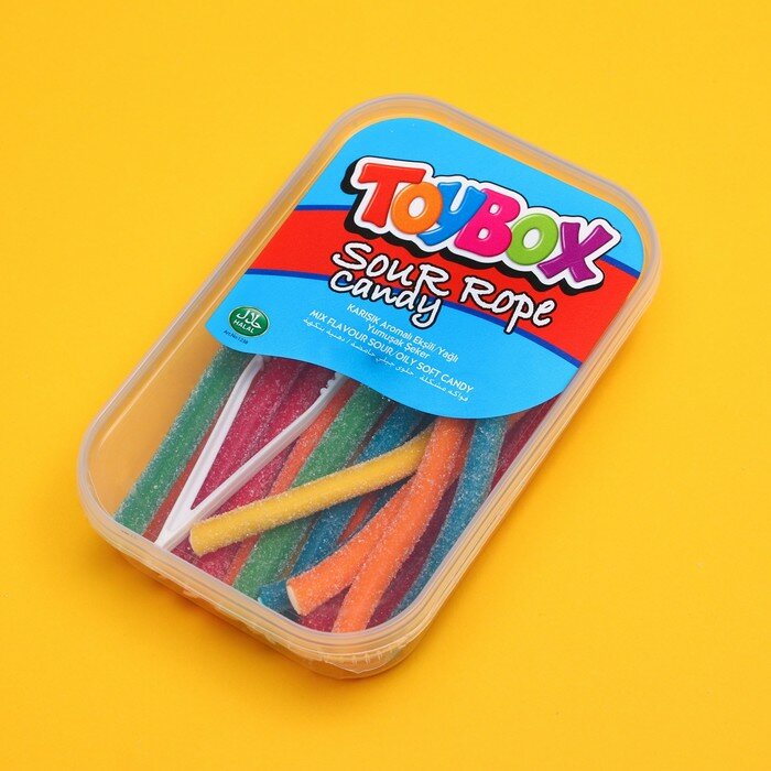 Мармелад кислые верёвки TOYBOX LICORICE радуга, 200 г