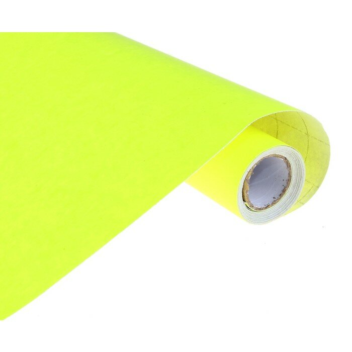 Пленка самоклеящаяся, жёлтая, 0.45 х 3 м, 8 мкм - фотография № 1