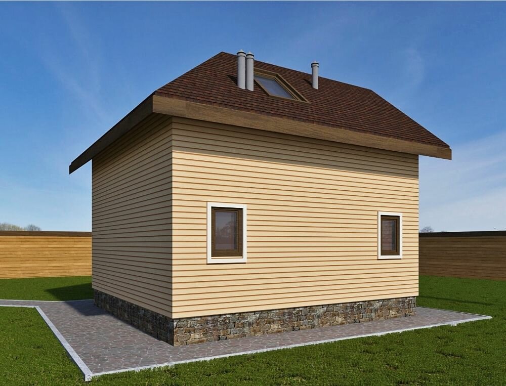 (81м2, 8х8м) Готовый проект двухэтажного дома из бруса - AS-2000-12 - фотография № 5