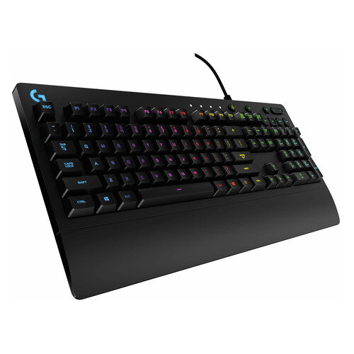 Клавиатура Logitech G213 Prodigy RGB, USB, c подставкой для запястий, черный [920-008092]