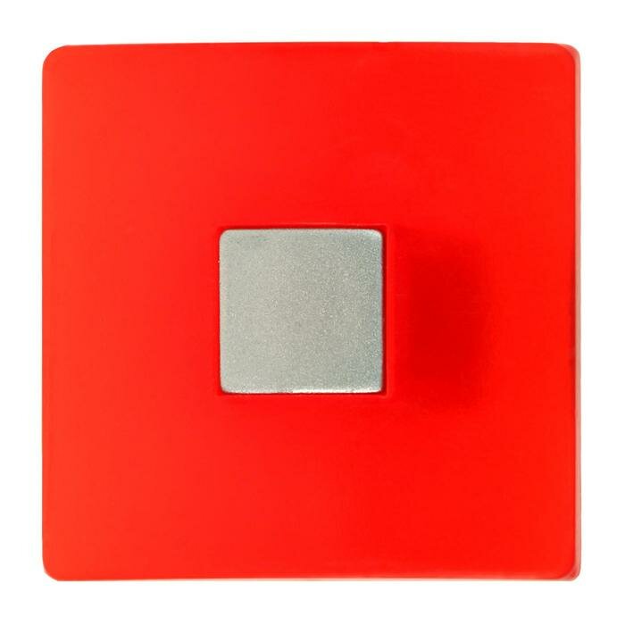 Ручка кнопка PLASTIC 003, пластиковая, красная - фотография № 2