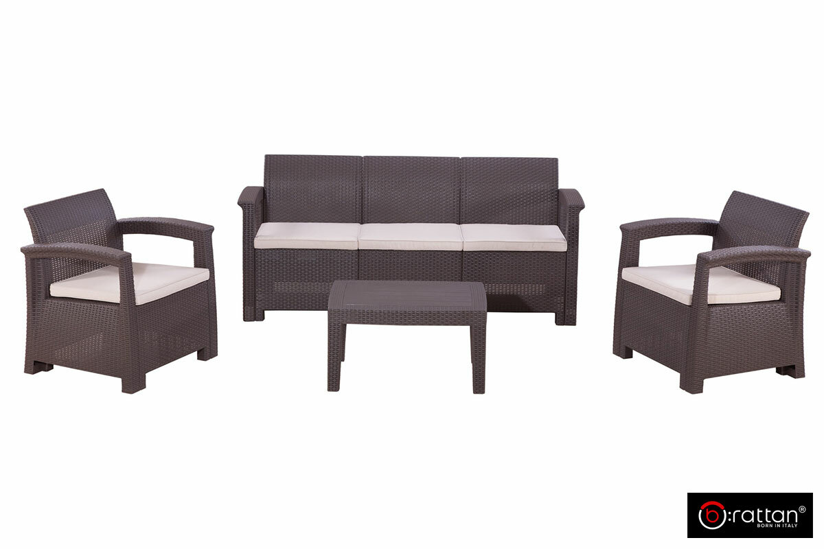 Комплект мебели Rattan Comfort 5 венге  шт