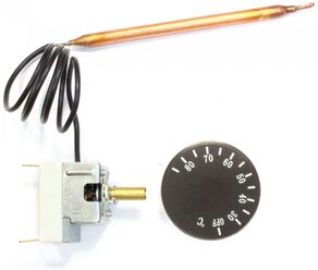 Рефрозен Термостат для электрических котлов 30-90 градусов с ручкой регулировки