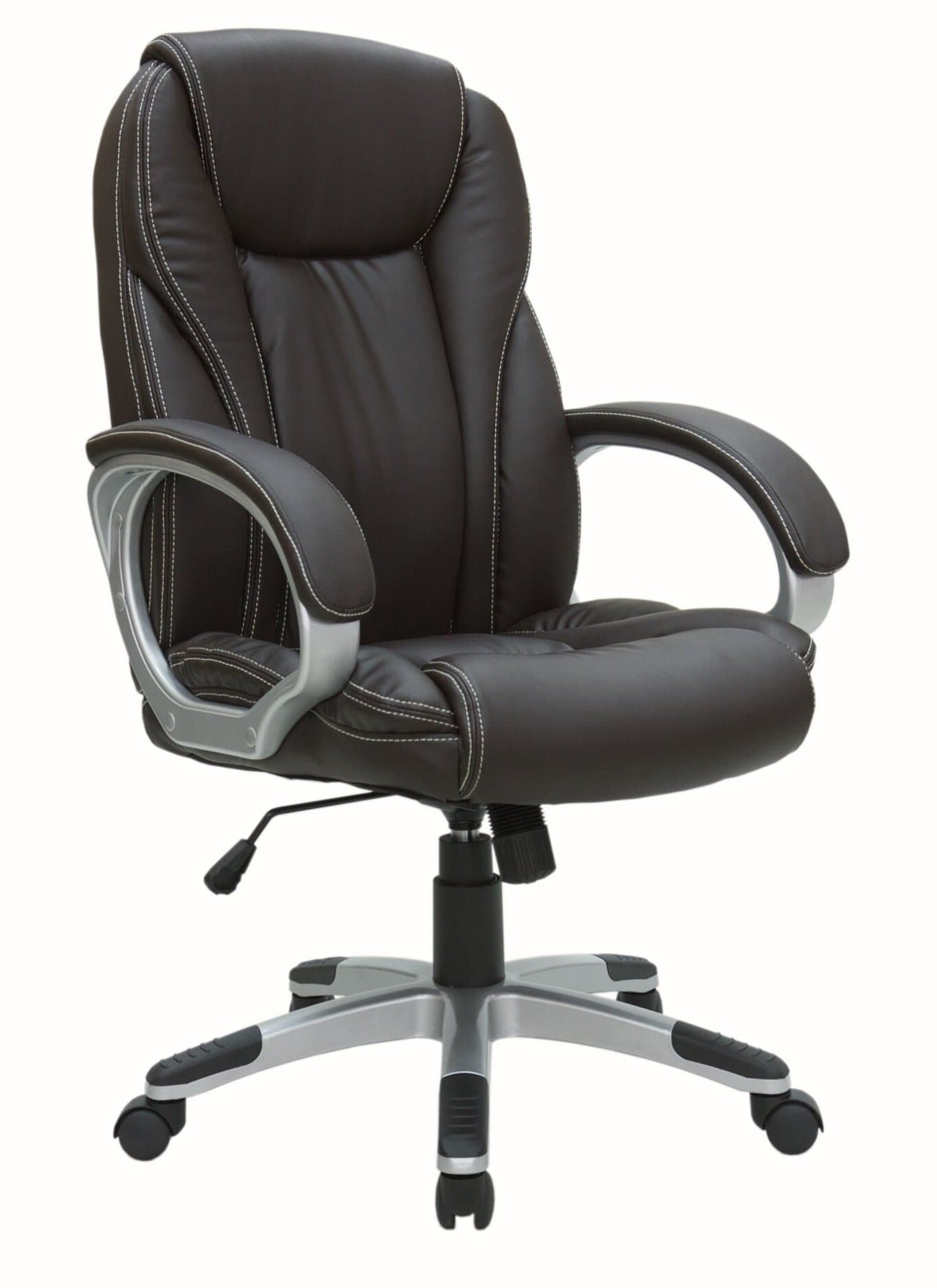 Кресло для руководителя в офис Riva Chair 9263 (Рипли) эко-кожа Коричневый