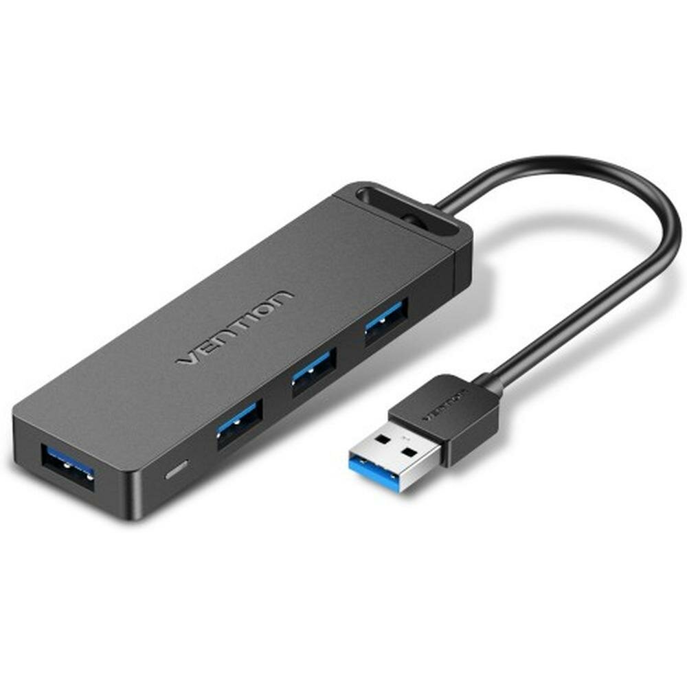 Концентратор USB 3.0 Vention CHLBB 4 ports черный