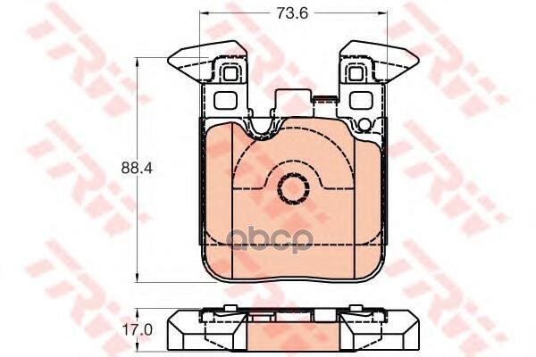 Колодки Задние Bmw 1 F20, 3 F30 Gdb2028 TRW арт. GDB2028