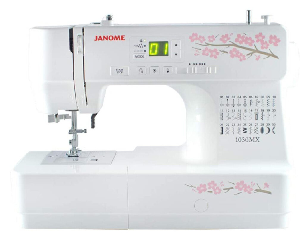 Janome Швейная машина Janome 1030 MX белый/цветы