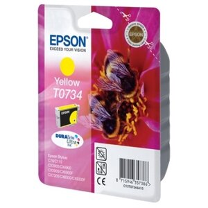 Epson Картридж Epson C13T07344A10 Yellow желтый T0734