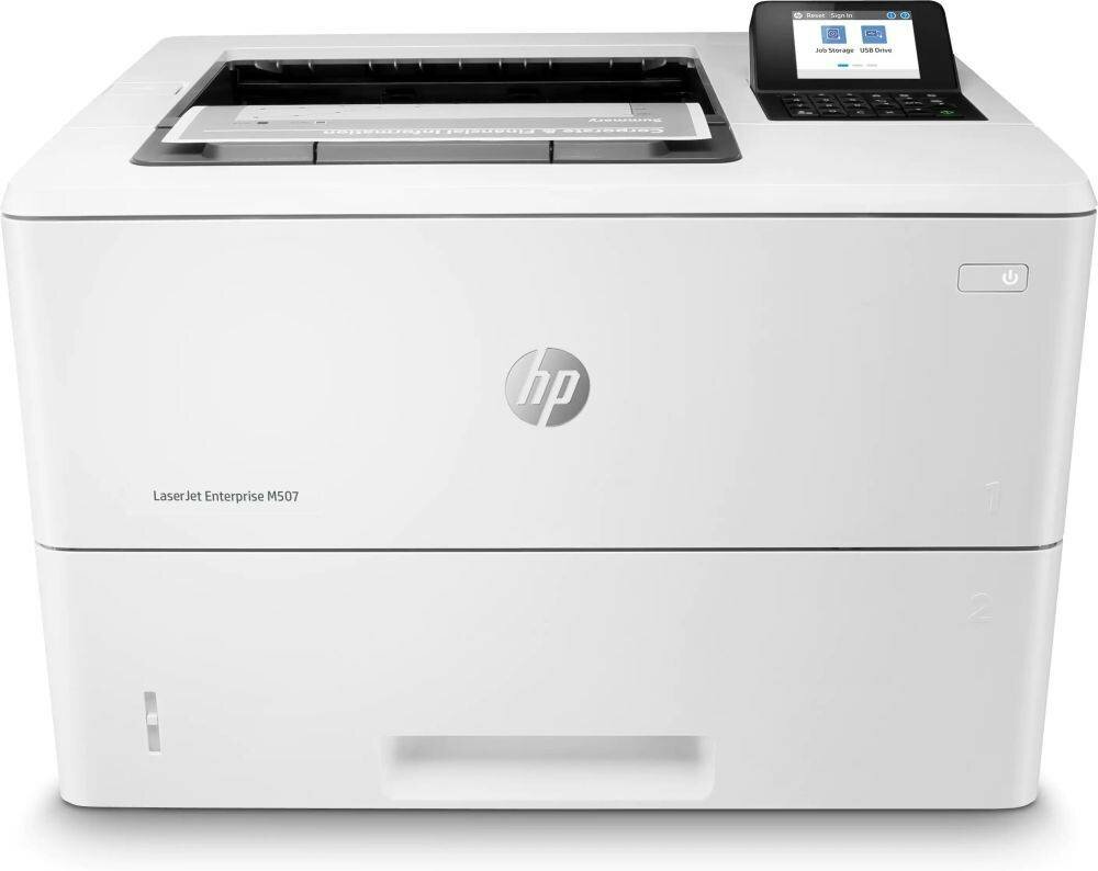 Принтер HP LaserJet Enterprise M507dn белый/черный (1pv87a)