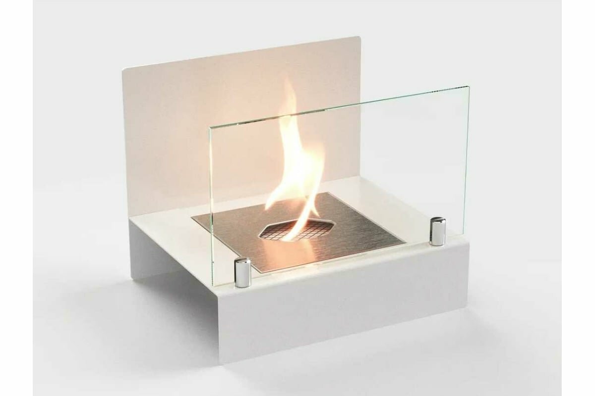 фото Lux Fire Биокамин настольный Афиша М белый КН-0017М-10Б