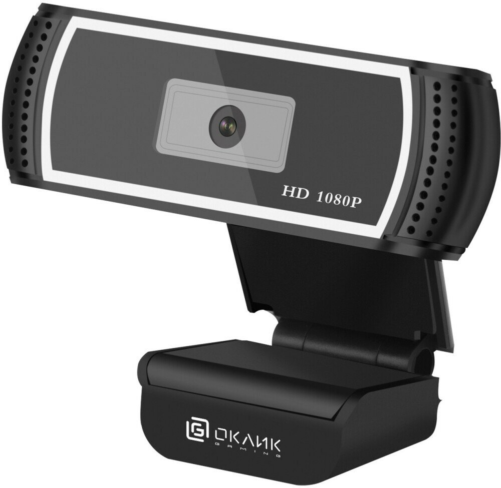 Камера Web Oklick OK-C013FH черный 2Mpix (1920x1080) USB2.0 с микрофоном