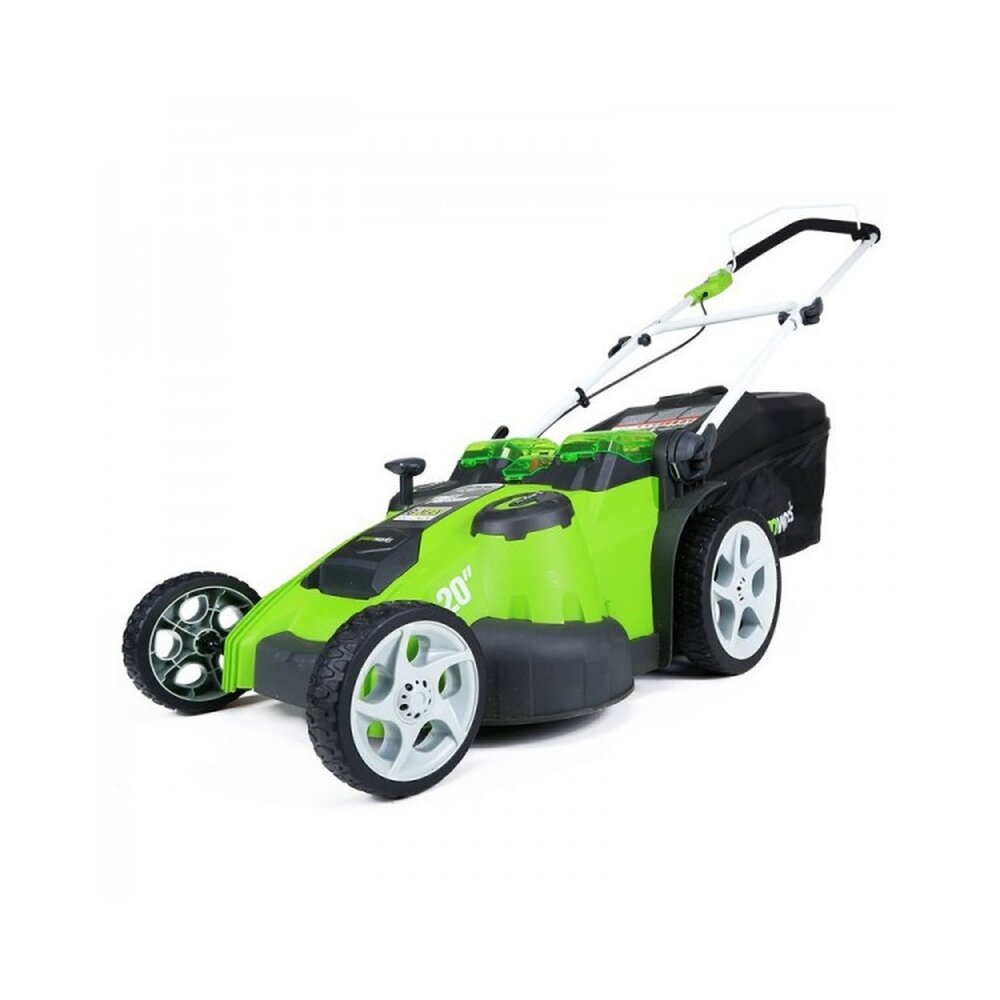 Газонокосилка аккумуляторная 49 см 40V G40LM49DB TwinForce Greenworks 2500207 - фотография № 8