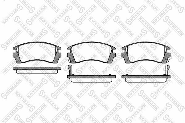 Колодки тормозные передние Nissan Sunny 1.4 1.6 2.0D 91-96 100NX 2.0 91-93