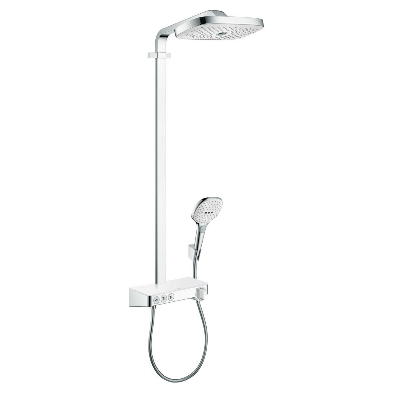 Душевая стойка Hansgrohe Raindance Select Push 300 3jet 27127400 белый/хром