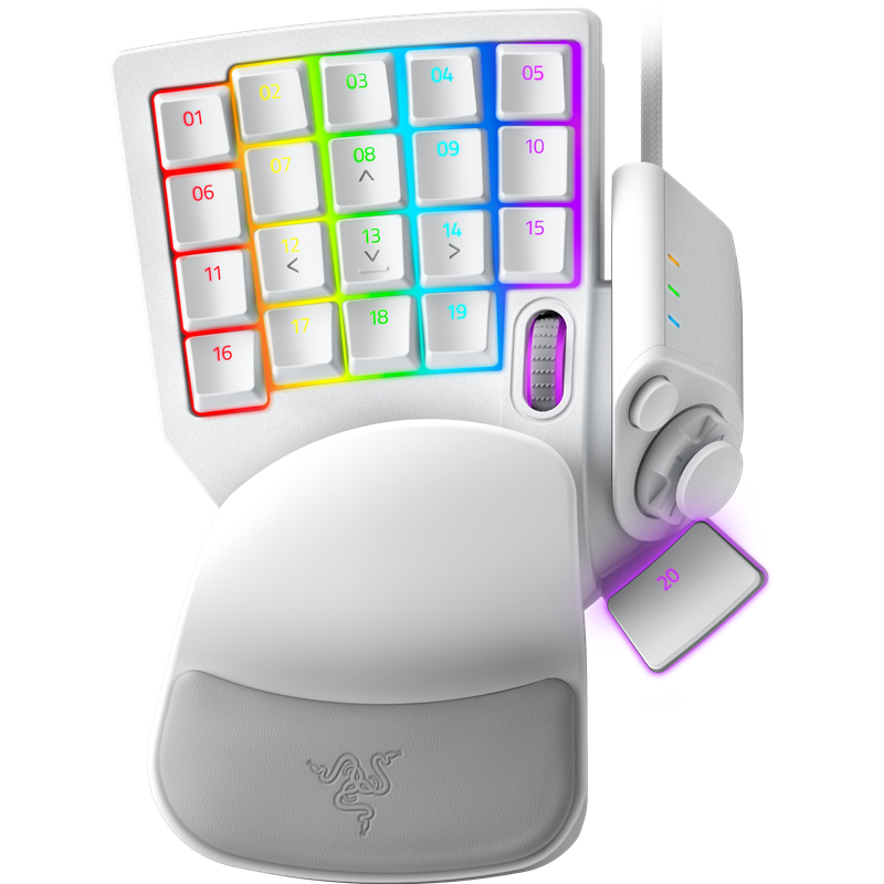 Игровой кейпад Razer Tartarus Pro Mercury/ Razer Tartarus Pro – Analog Optical Gaming Keypad - Mercury – FRML Packaging