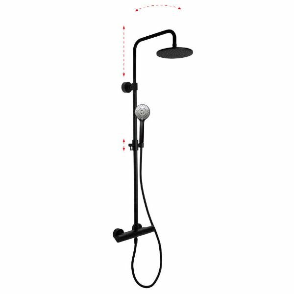 Душевая стойка Fima Carlo Frattini Wellness Shower column F4285/R259NS черный матовый