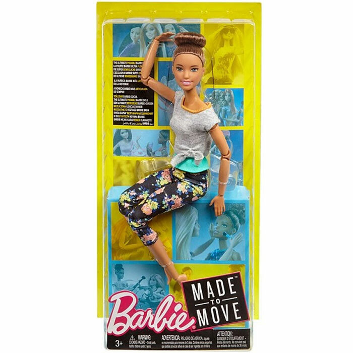 Кукла Mattel Barbie Безграничные движения FTG80/FTG82 (шатенка, бирюзовый пояс)