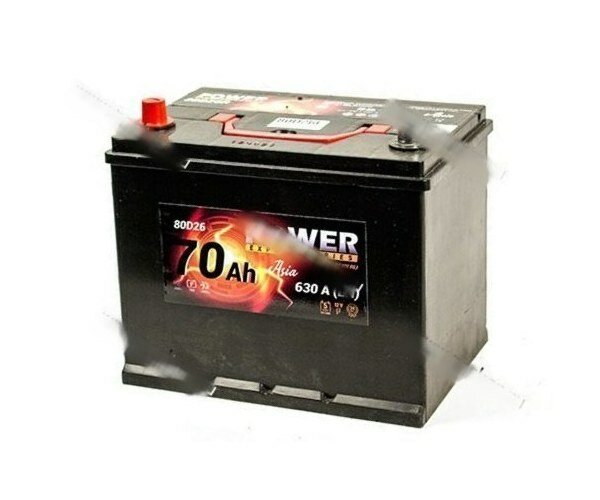 Аккумулятор power 75ач en630 asia 261х175х220 обр/п 80/85d26l