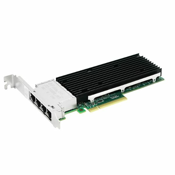 Сетевая карта 10Gigabit Ethernet, 4 RJ-45, 4*10G Base-T, 10 Гбит/с, Intel xl710