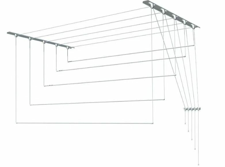 Сушилка для белья Лиана металл 1,0 м С-101 (10/1) Максимальная нагрузка на один стержень до 2,5 кг .