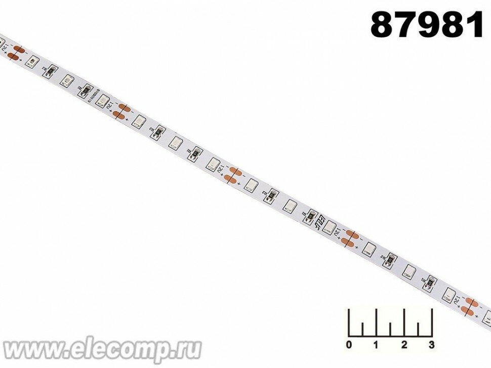 Светодиодная лента 12V синяя 5см (7.2W/60LED/1м) ELF-300SMD2835NWB