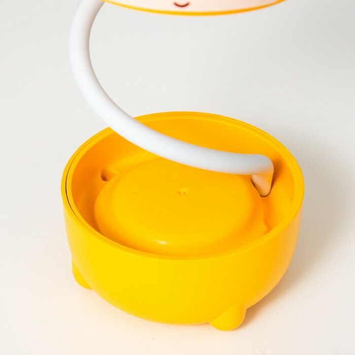 Настольная лампа "Мишка" LED 3Вт USB желтый 7,5х7,5х21 см - фотография № 7