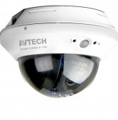 AVN808, 1.3 Мп купольная IP-камера с ИК на 10м., объектив 3.8мм., DC5V, 0+40С, Push Video