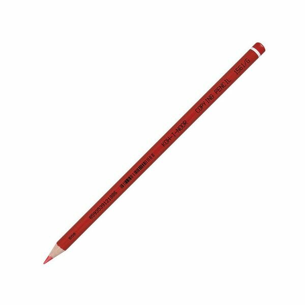Карандаш химический KOH-I-NOOR, красный, 1 шт., грифель 3 мм, длина 175 мм, 156100G004KS, (12 шт.)