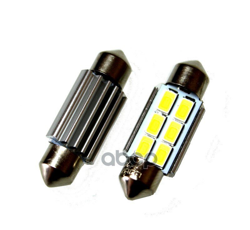 Лампа Светодиод 12v5w Sv8.5-8 Nord Yada 6smd 5730 С Радиатором И Обманкой Белая NORD YADA арт. 904603