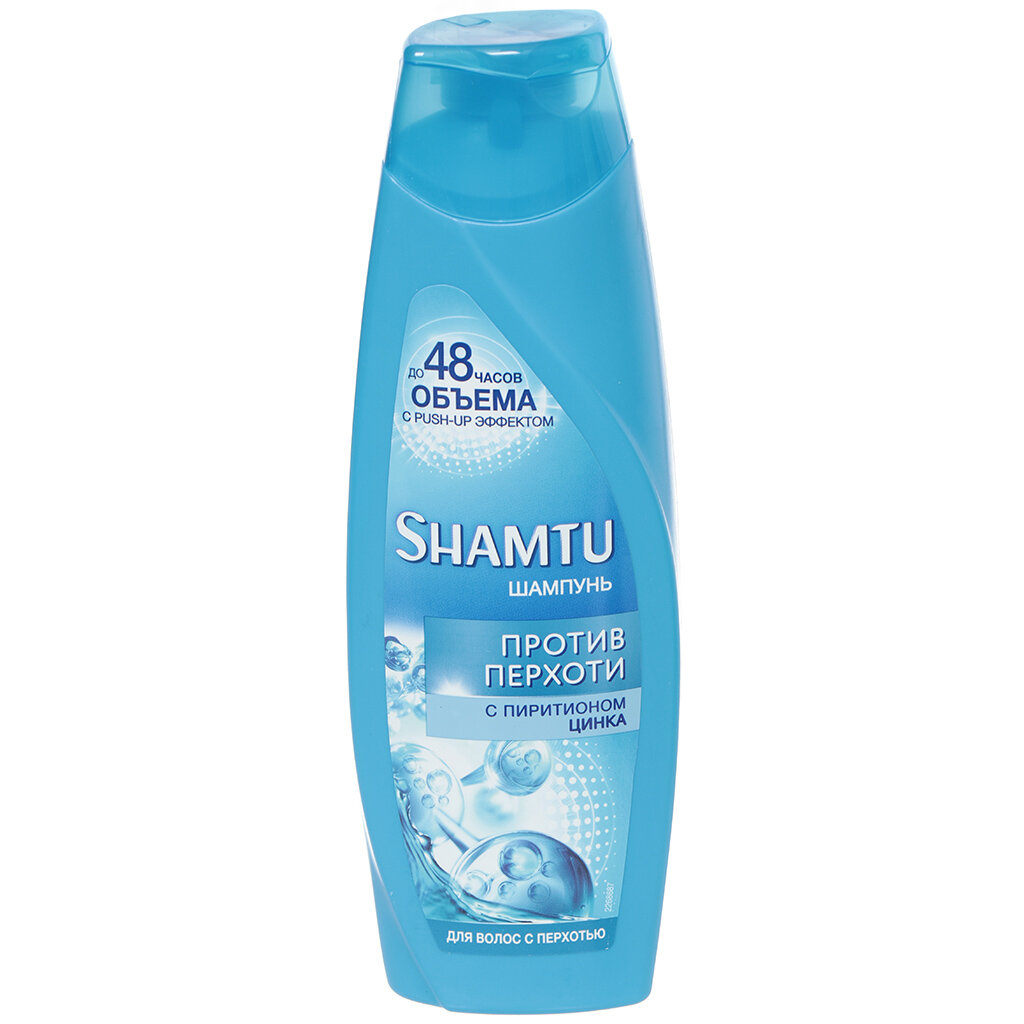 фото Шампунь Shamtu, Против перхоти с пиритионом цинка, против перхоти, 360 мл