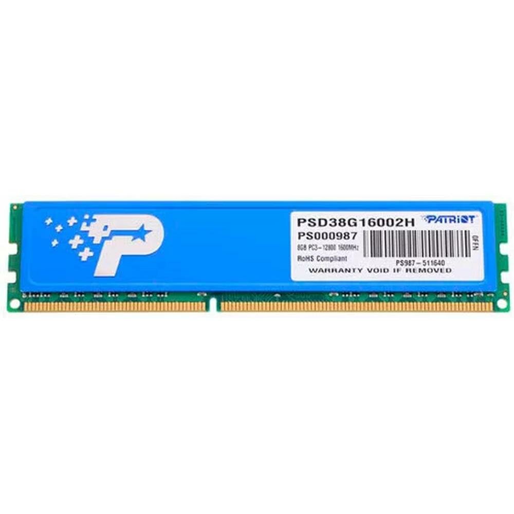 Модуль памяти DIMM 8Gb DDR3 1600Mhz Patriot ( PSD38G16002H ) Ret