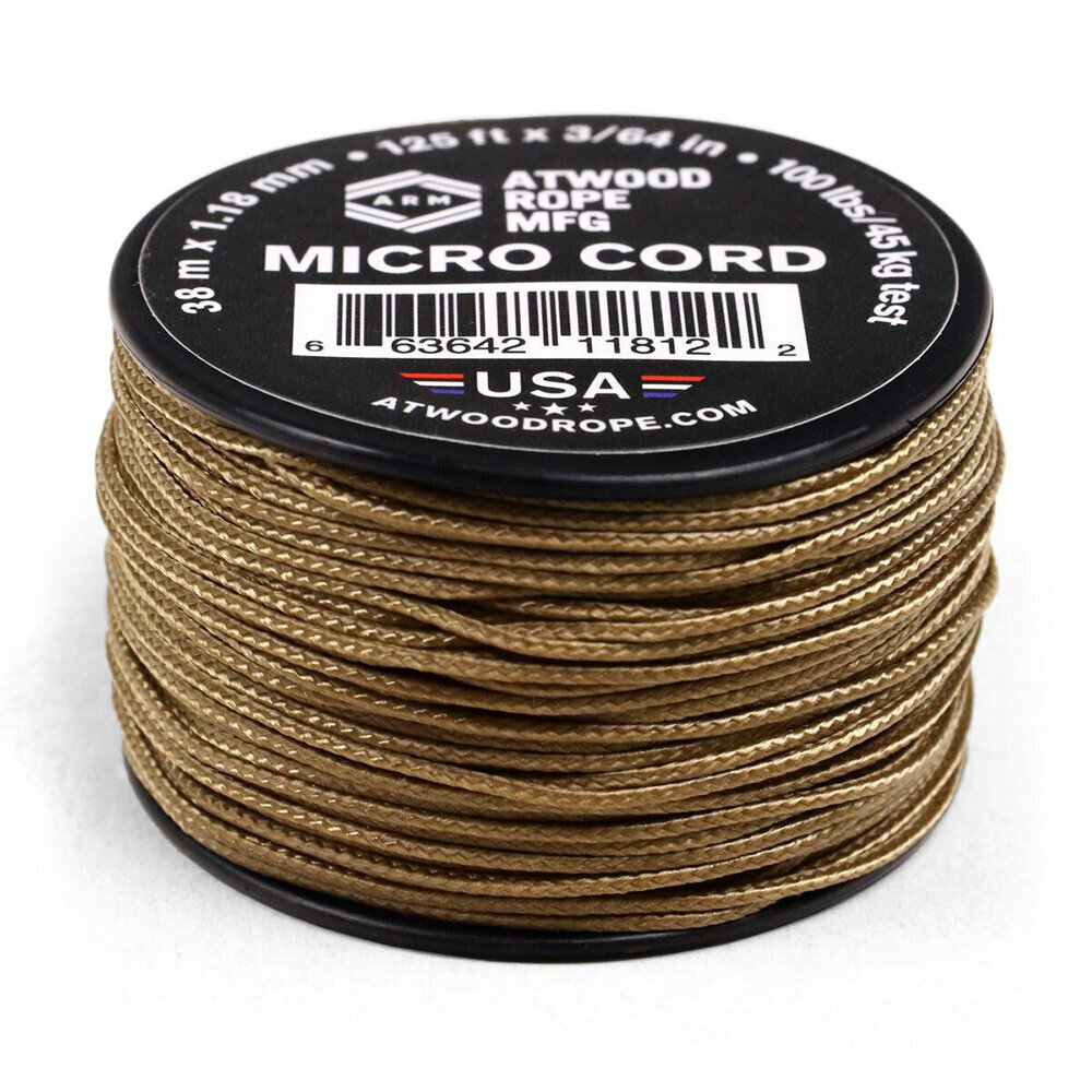  AtwoodRope 1.18 x 125' Micro Cord 38 (tan)