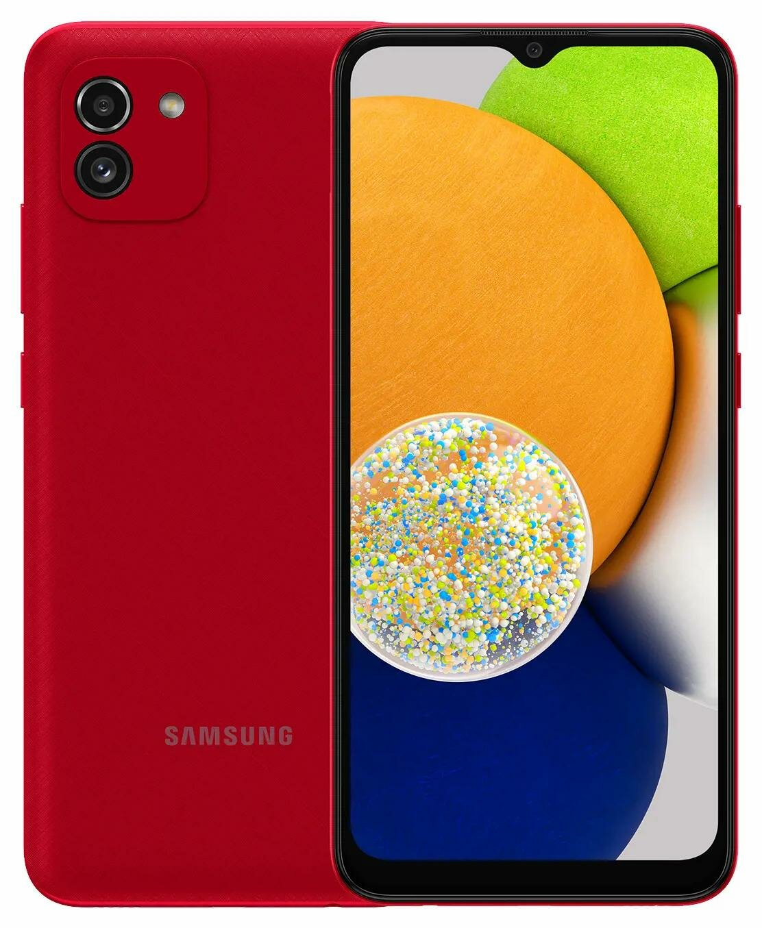 Смартфон Samsung Galaxy A03 SM-A035FZRDSKZ 32Gb/3Gb, красный