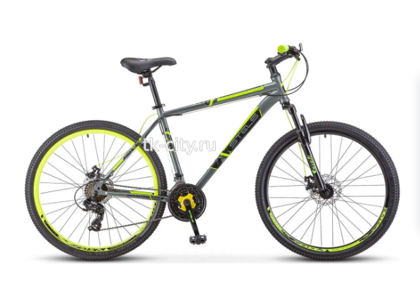 Горный (MTB) велосипед STELS Navigator 900 MD 29 F010 (2019) рама 21" Серый/жёлтый