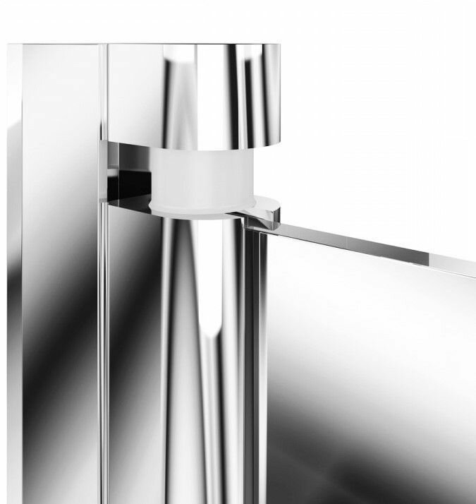 Шторка на ванну BAU Dream поворотная 140x80, прозрачное закаленное стекло 6 мм, хромированный профиль - фотография № 5