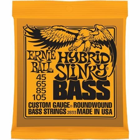 Струны для бас-гитары 45-105 ERNIE BALL 2833 Nickel Wound Slinky Hybrid