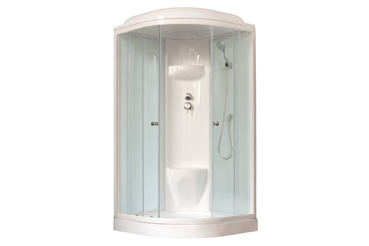 Душевая кабина Royal Bath RB100HK6-WT 100x100 профиль белый/стекло прозрачное