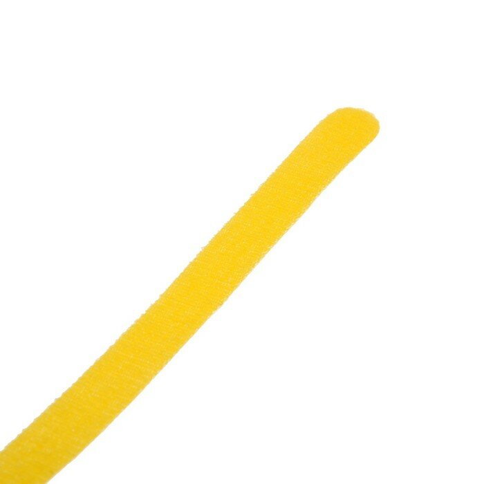 Стяжки-липучки для проводов 150Х10Х1,5 мм тундра, цвет желтый, 10 шт. - фотография № 9