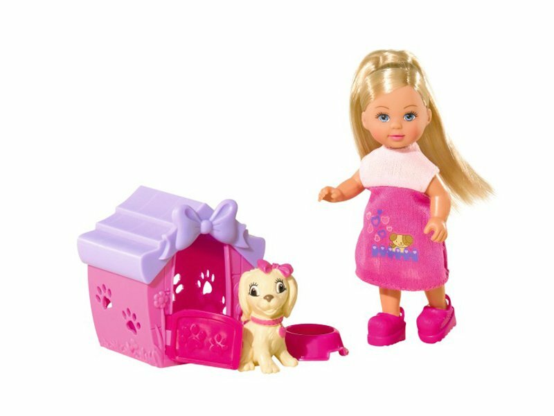 Кукла Simba Еви, с собачкой в домике, 12 см 5735867029