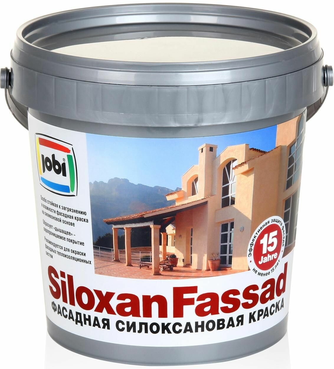 Краска фасадная Jobi Siloxanfassad 0.9 л цвет белый