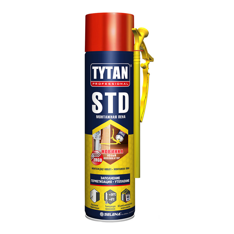 Пена монтажная TYTAN Professional STD летняя 500 мл