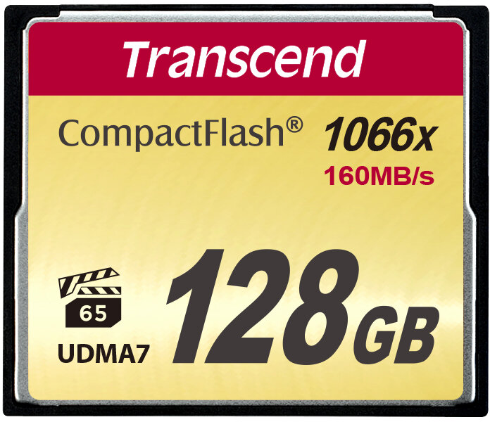 Transcend Карта памяти Transcend 128GB CompactFlash 1000x