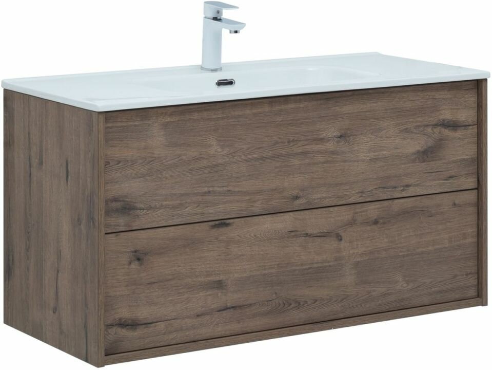 Тумба под раковину Aquanet Lino 100 287545 дуб веллингтон - фото №1