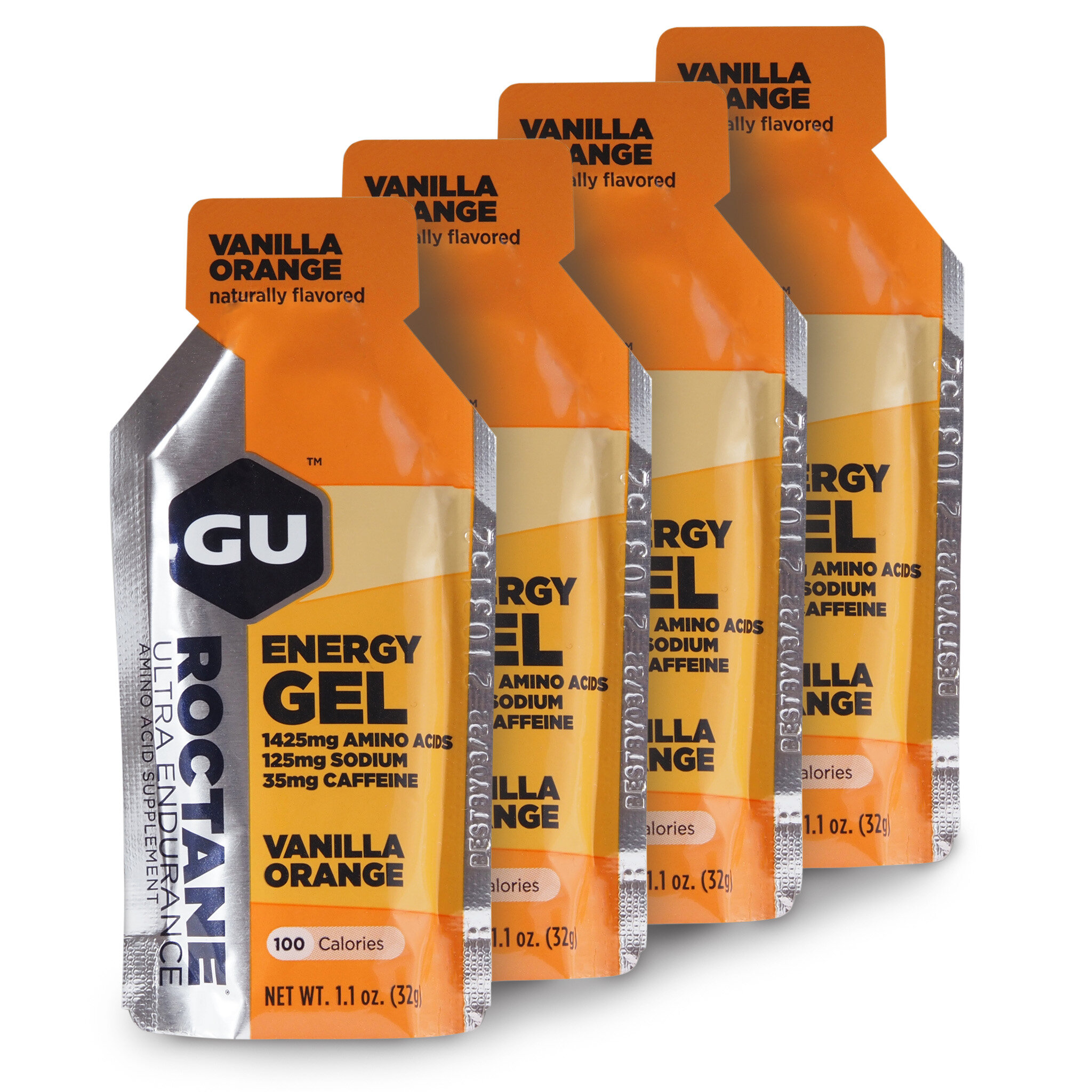 Гель энергетический GU ROCTANE ENERGY GEL (ваниль-апельсин), 32г 4шт