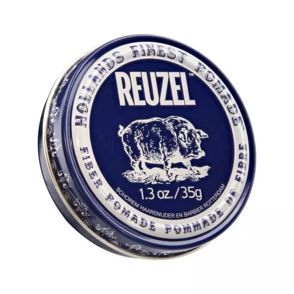 Reuzel Паста для волос подвижной фиксации на водной основе (темно-синяя банка) Fiber Pomade 35 гр